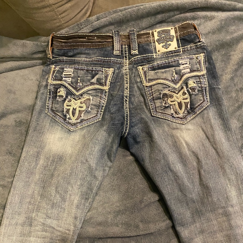 Mens Rock revival jeans 36x36
